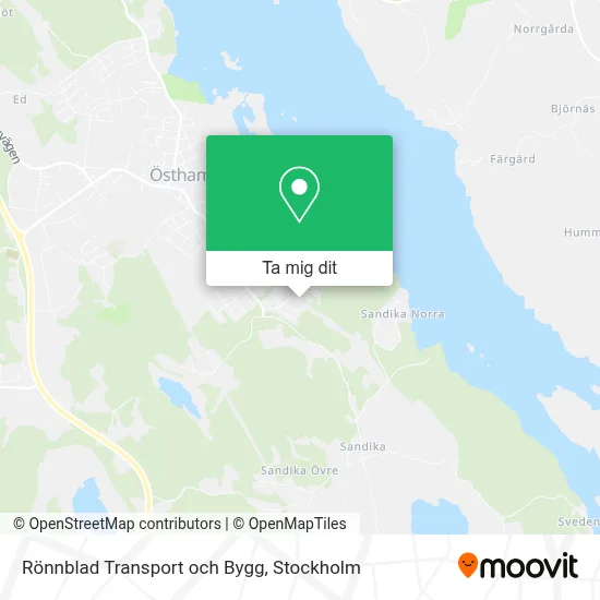 Rönnblad Transport och Bygg karta