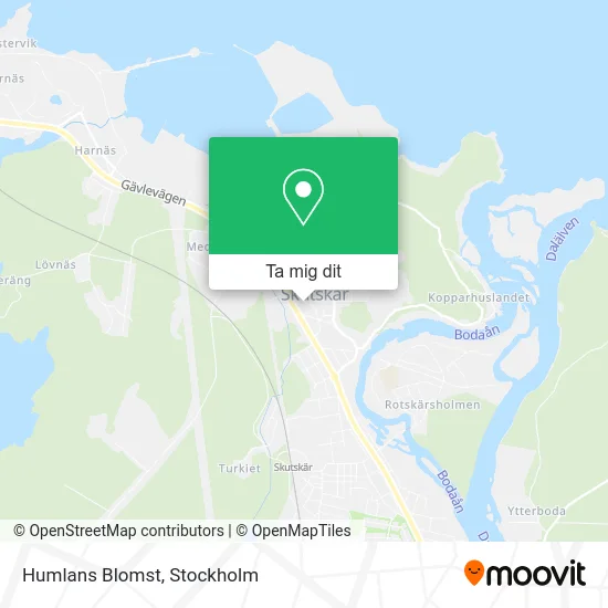 Humlans Blomst karta