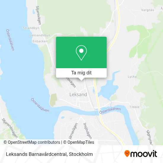 Leksands Barnavårdcentral karta