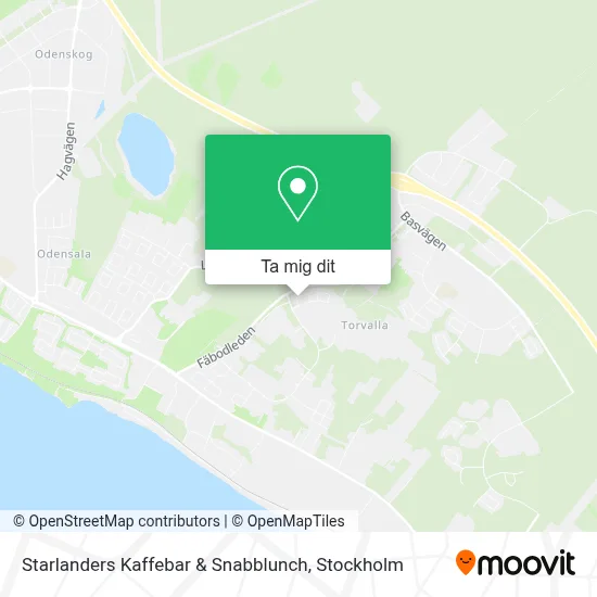 Starlanders Kaffebar & Snabblunch karta
