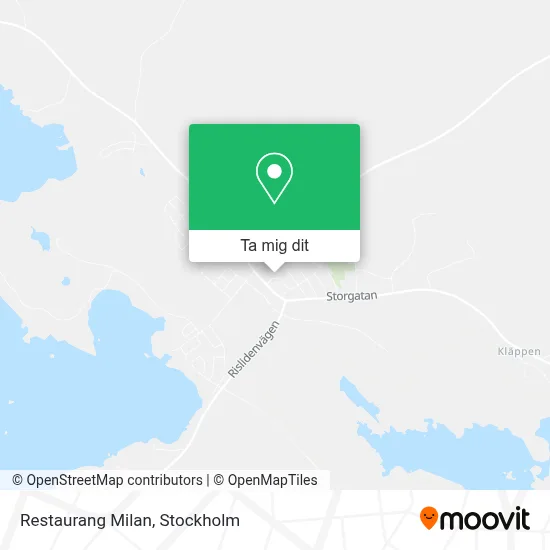 Restaurang Milan karta
