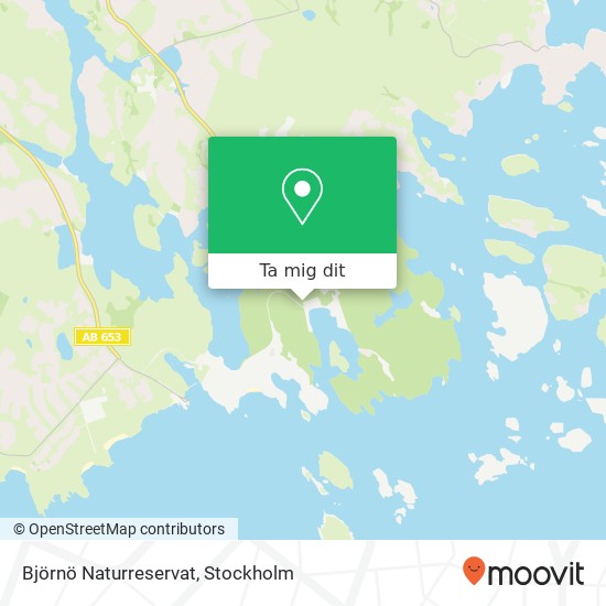 Björnö Naturreservat karta