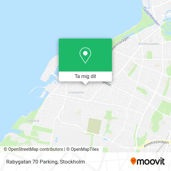 Rabygatan 70 Parking karta