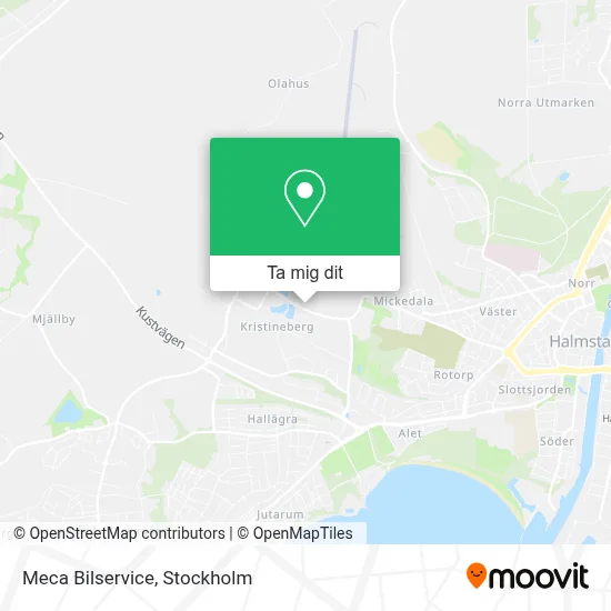 Meca Bilservice karta