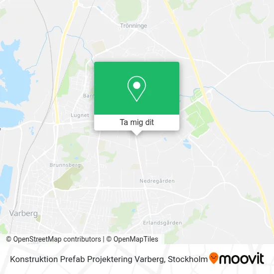 Konstruktion Prefab Projektering Varberg karta