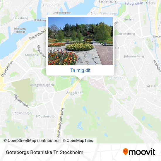 Goteborgs Botaniska Tr karta