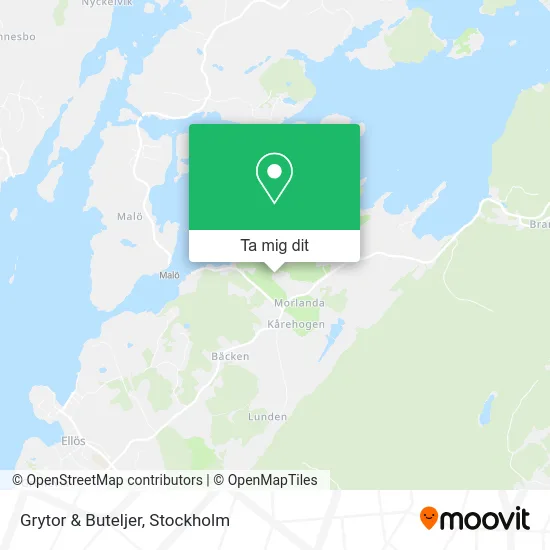 Grytor & Buteljer karta