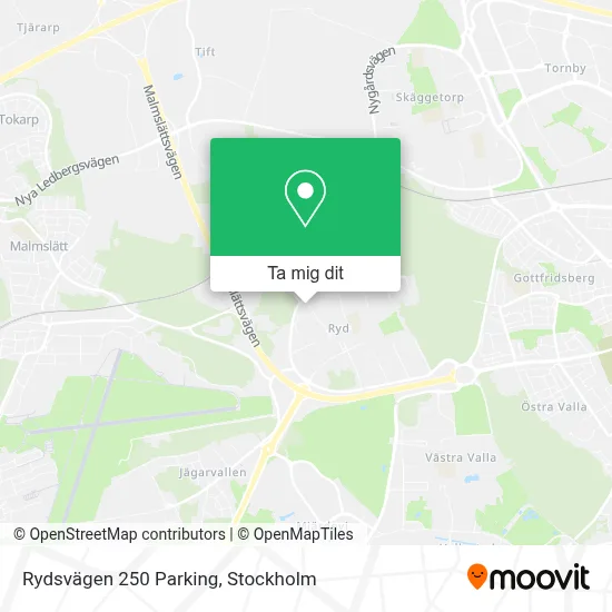 Rydsvägen 250 Parking karta