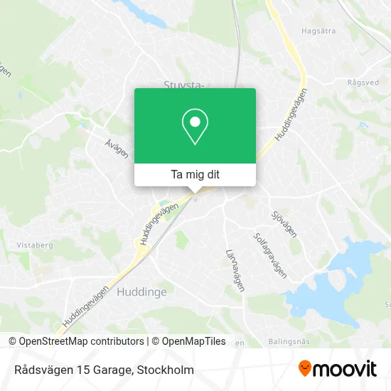 Rådsvägen 15 Garage karta