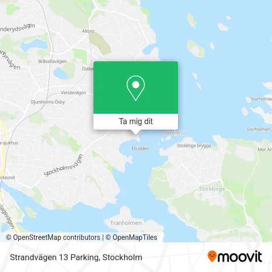 Strandvägen 13 Parking karta