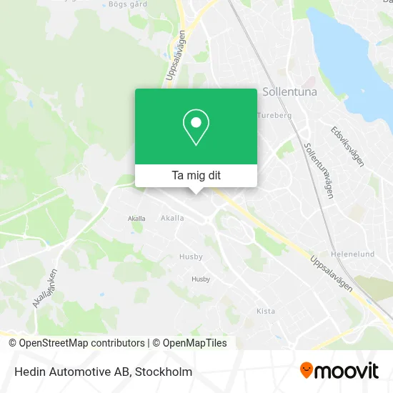 Hedin Automotive AB karta