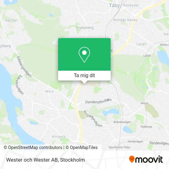 Wester och Wester AB karta