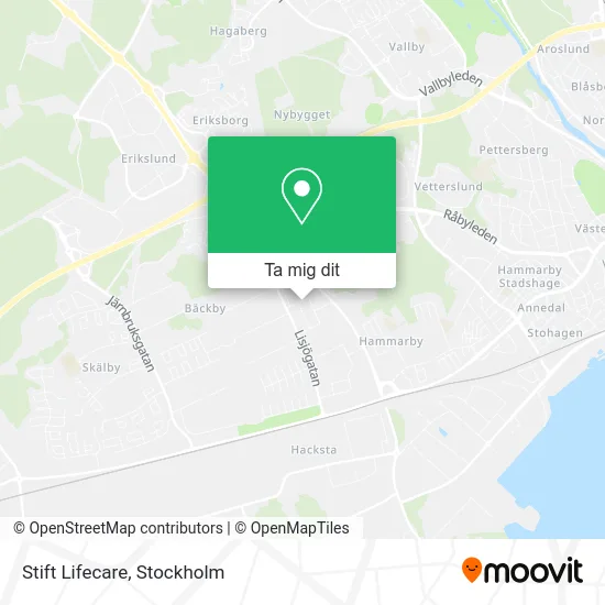 Stift Lifecare karta