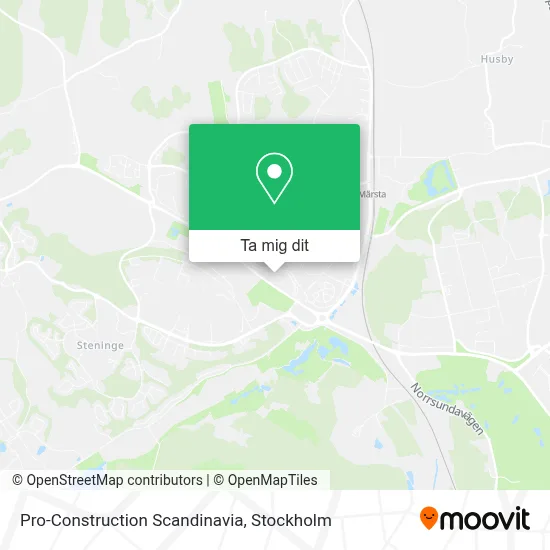 Pro-Construction Scandinavia karta