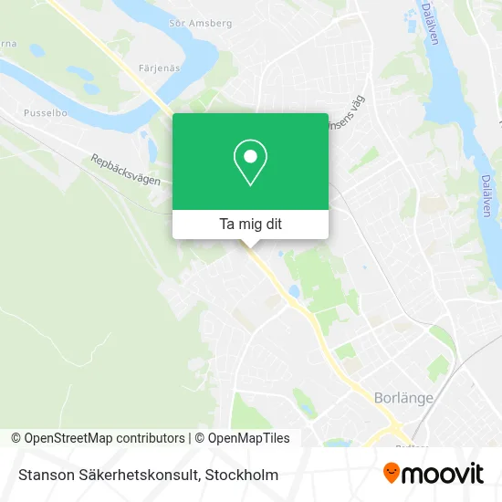Stanson Säkerhetskonsult karta