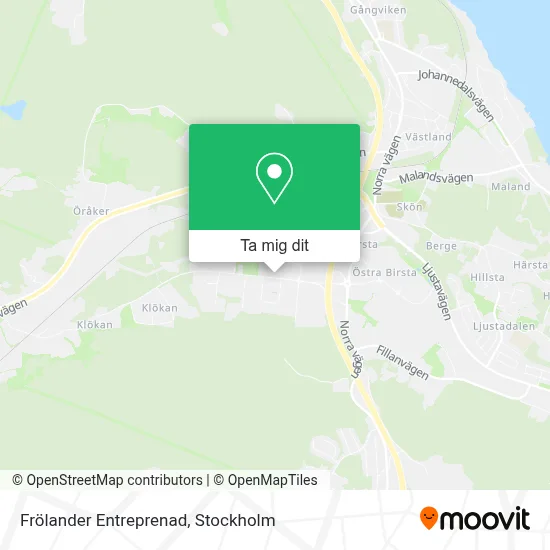 Frölander Entreprenad karta
