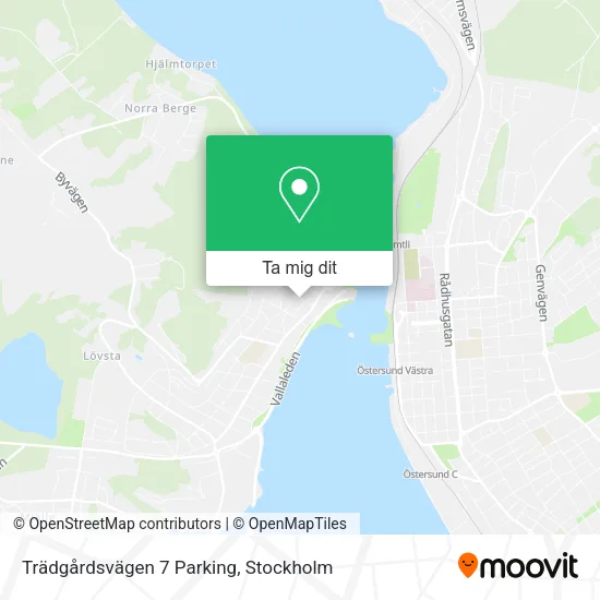 Trädgårdsvägen 7 Parking karta
