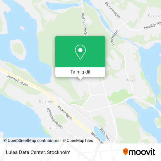 Luleå Data Center karta