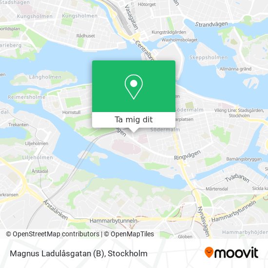 Magnus Ladulåsgatan (B) karta