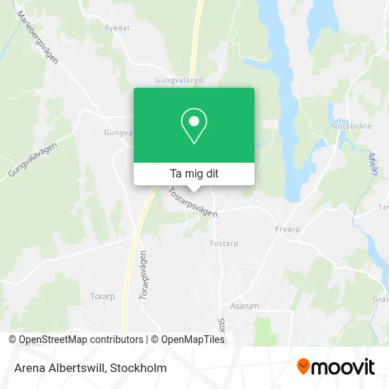 Arena Albertswill karta