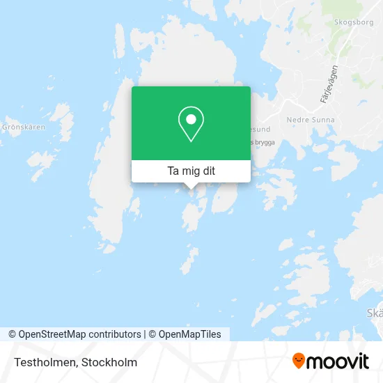 Testholmen karta