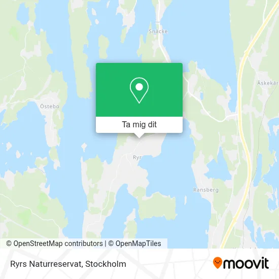 Ryrs Naturreservat karta