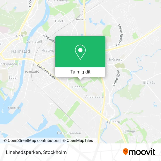 Linehedsparken karta