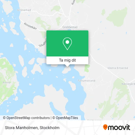 Stora Manholmen karta