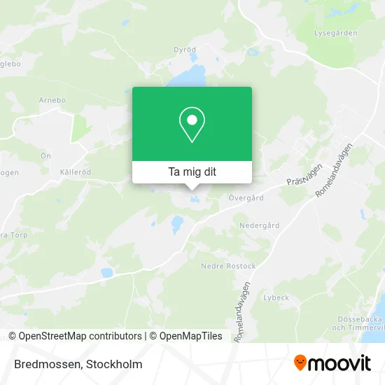 Bredmossen karta