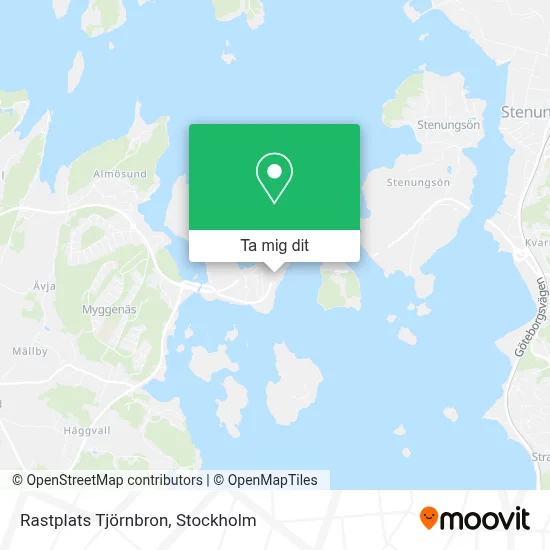 Rastplats Tjörnbron karta