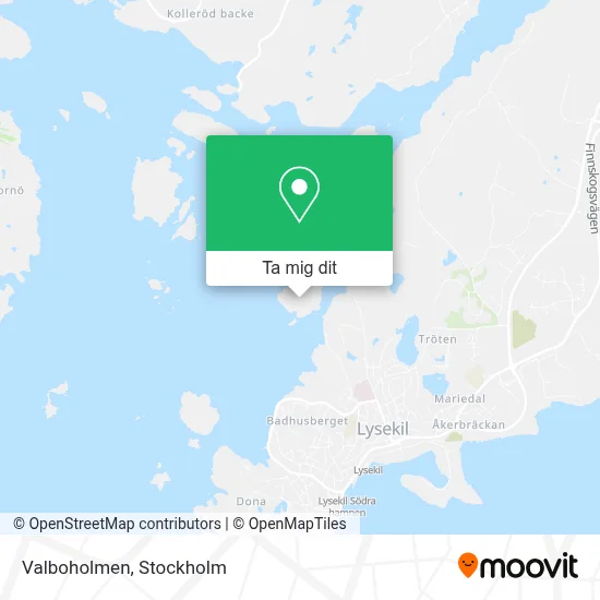 Valboholmen karta