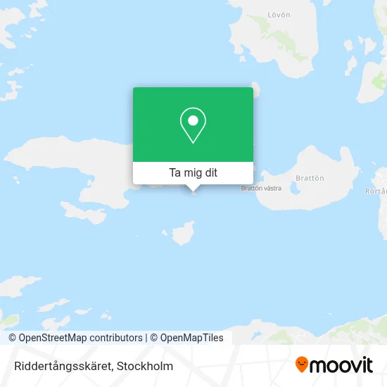 Riddertångsskäret karta