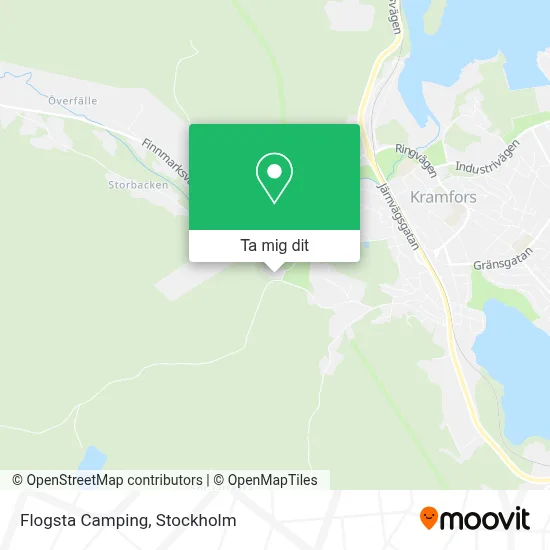Flogsta Camping karta