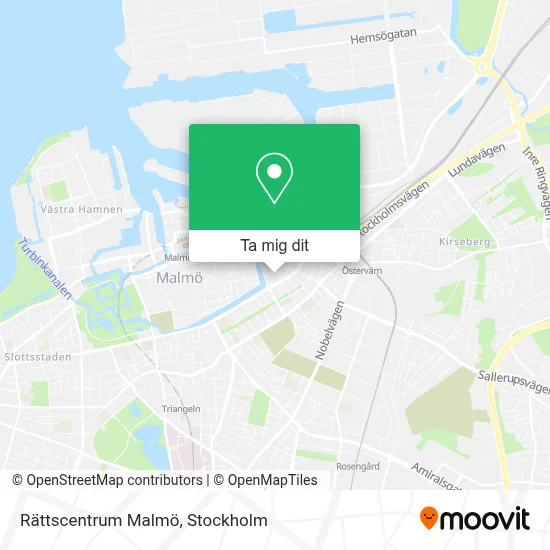 Rättscentrum Malmö karta