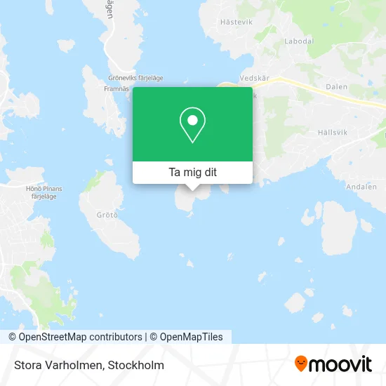 Stora Varholmen karta