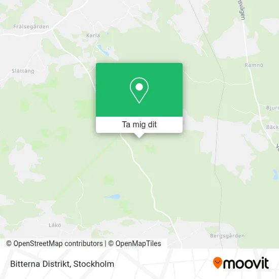 Bitterna Distrikt karta