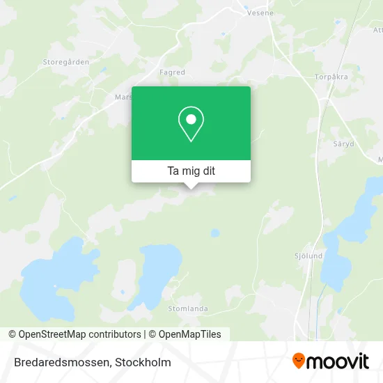 Bredaredsmossen karta