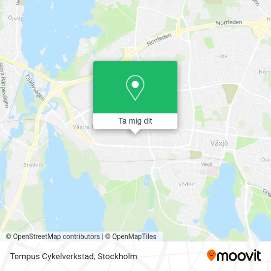 Tempus Cykelverkstad karta