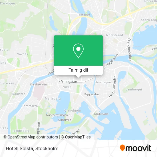 Hotell Solsta karta
