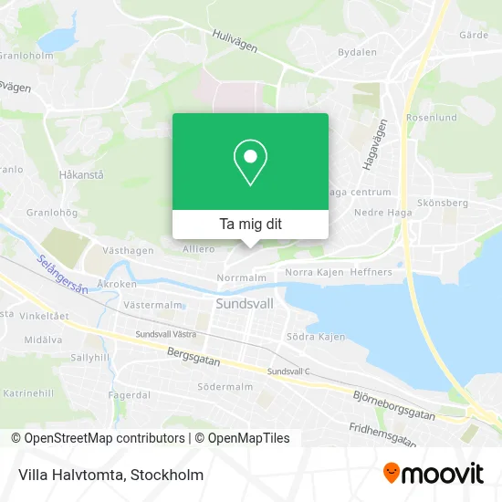 Villa Halvtomta karta