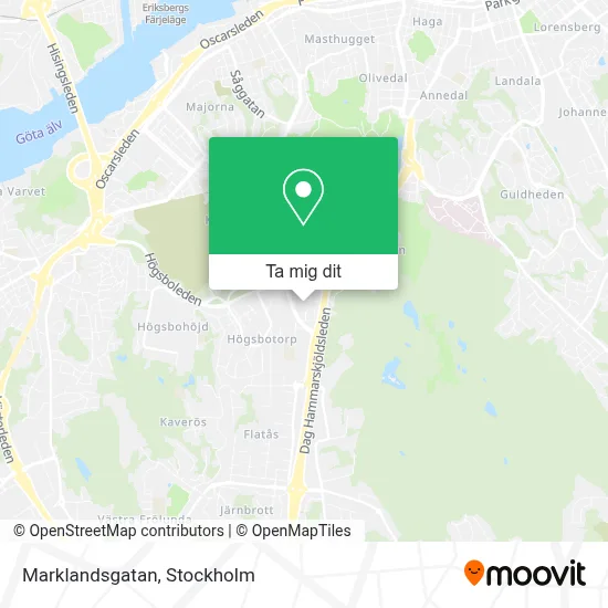 Marklandsgatan karta