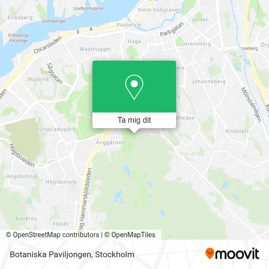 Botaniska Paviljongen karta