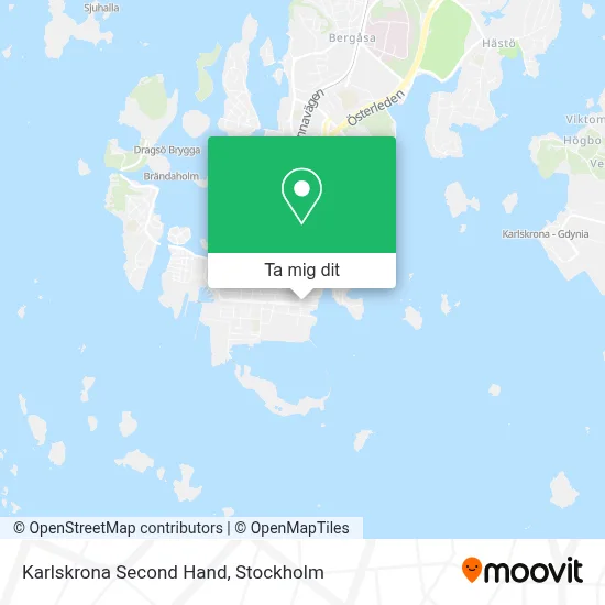 Karlskrona Second Hand karta