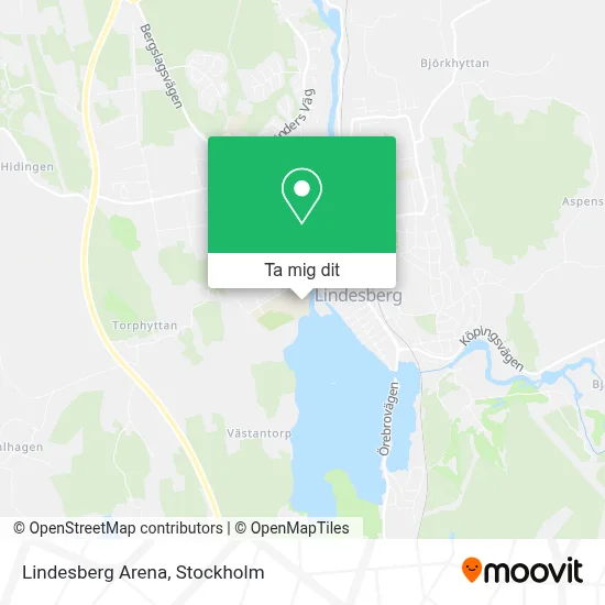Lindesberg Arena karta