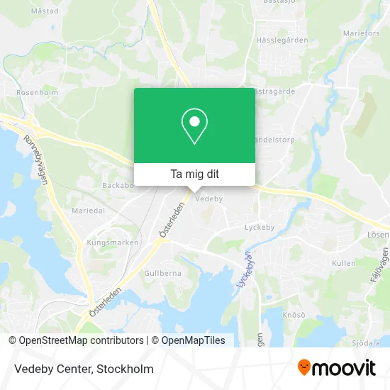 Vedeby Center karta