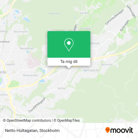 Netto Hultagatan karta