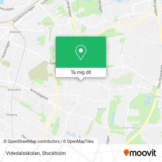 Videdalsskolan karta