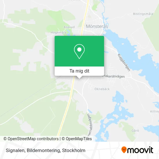 Signalen, Bildemontering karta
