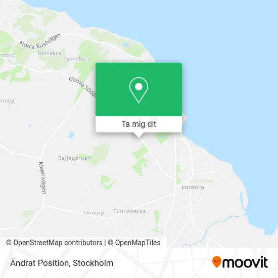 Ändrat Position karta