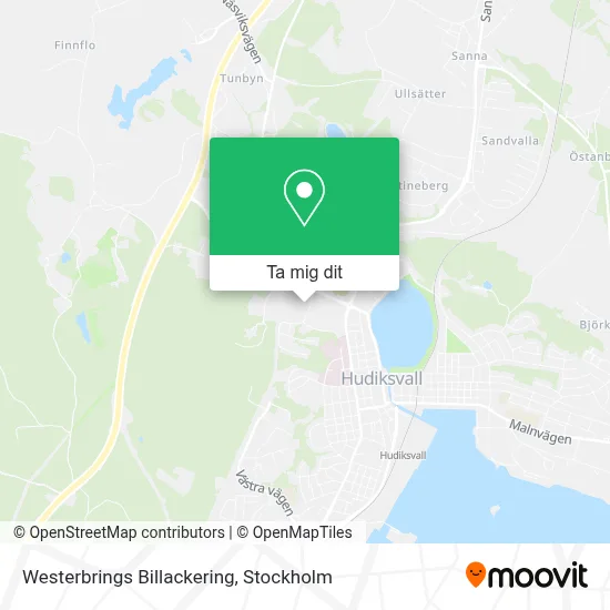 Westerbrings Billackering karta